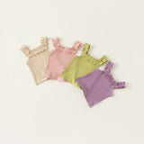Toddler Girl Ruffled Solid Color Camisole