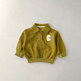C Toddler Polo Collar Pullover and Shorts Set