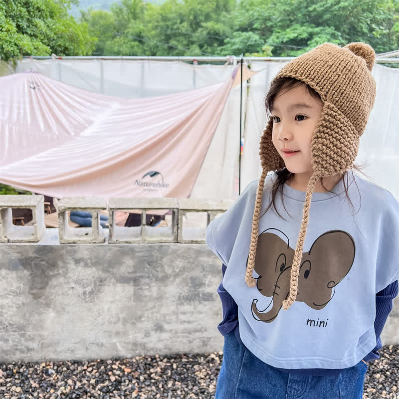 MINI Toddler Elephant Loose Sleeveless Tee