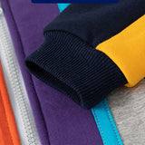 C Toddler Boy Color Block Zipper Baseball Coat