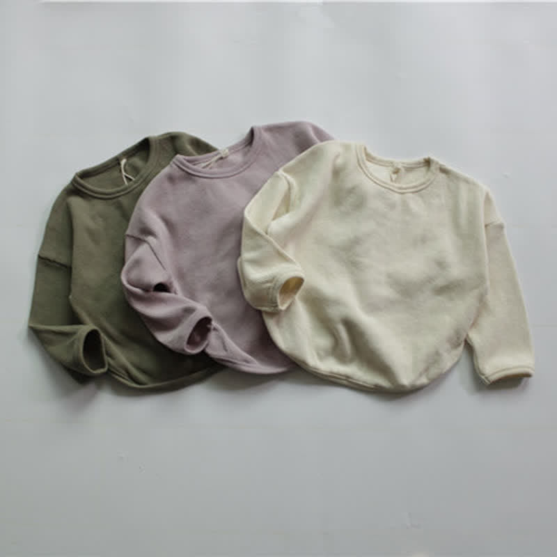 Toddler Retro Crew Neck Casual Shirt