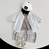 Toddler Solid Color Crew Neck Casual Tee