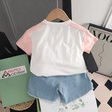 Baby Toddler Rainbow Tee and Shorts Set
