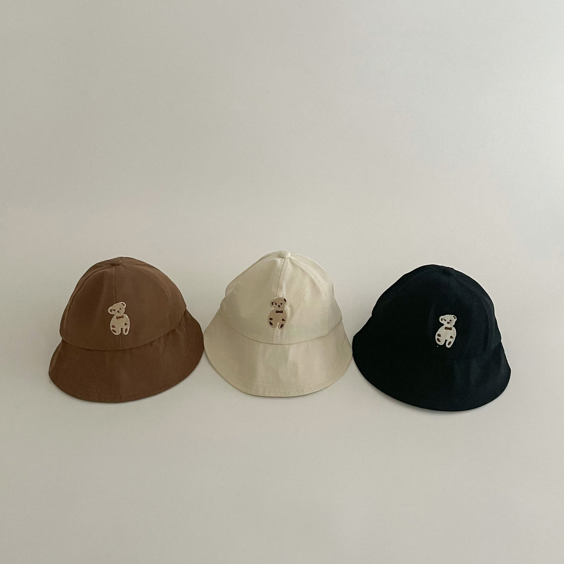 Baby Lovely Cartoon Bow Teddy Sun Bucket Hat