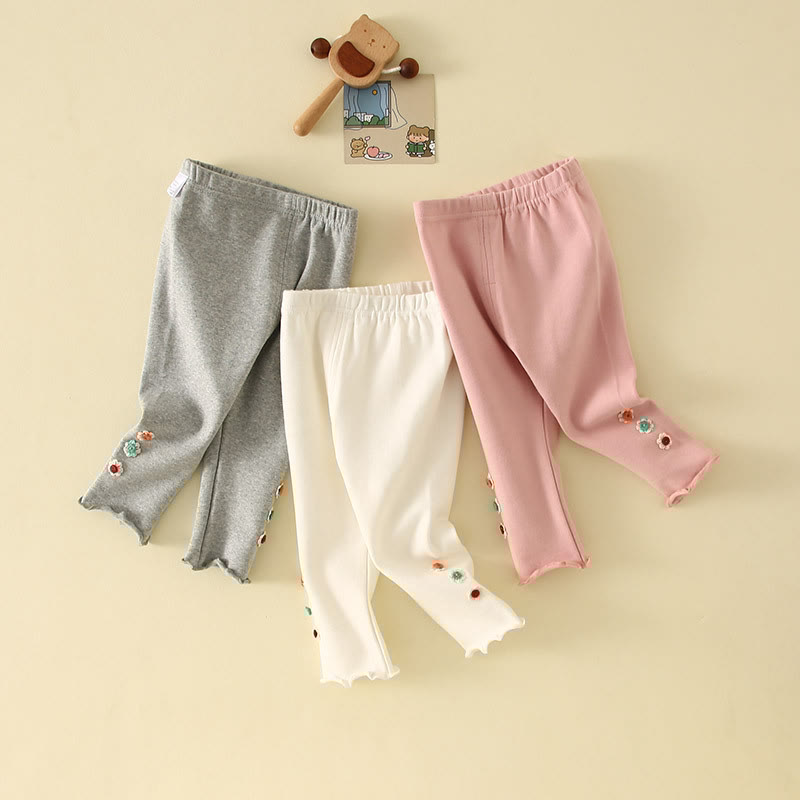 Baby Lace 3D Flower Pants