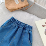 Baby Bear Embroidered Denim Pants