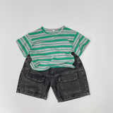 Toddler Boy Casual Cargo Denim Shorts