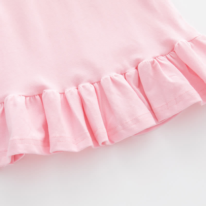 Toddler Girl Rainbow Polo Collar Dress