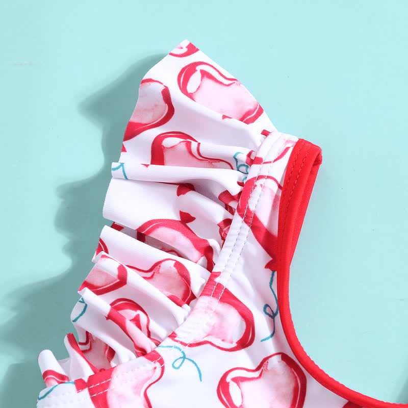 Toddler Girl Watermelon Flamingo Flower Bikini Swimsuit