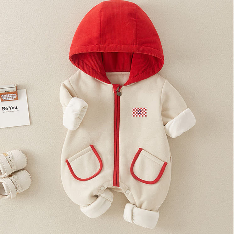 WOLLEN SIE DEN BESTEN Baby-Strampler mit Kapuze