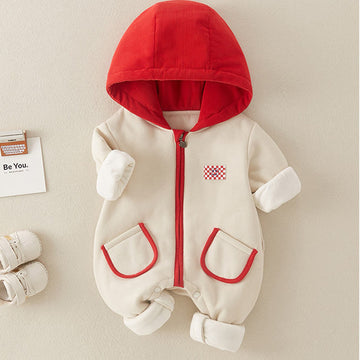 WOLLEN SIE DEN BESTEN Baby-Strampler mit Kapuze