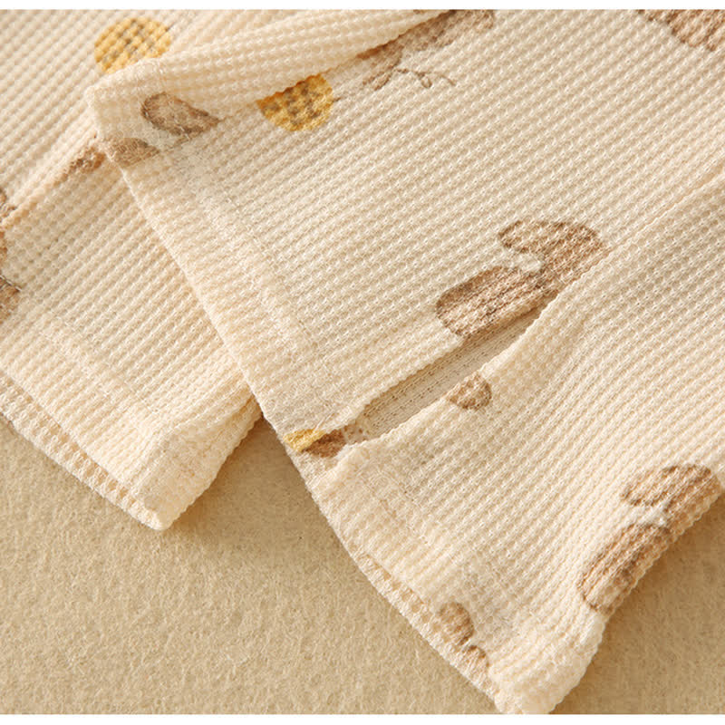 Toddler Girl Bear Lace Trim Shirt and Pants Set