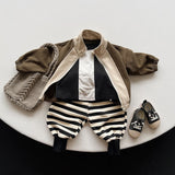Toddler Boy Retro Color Block Jacket