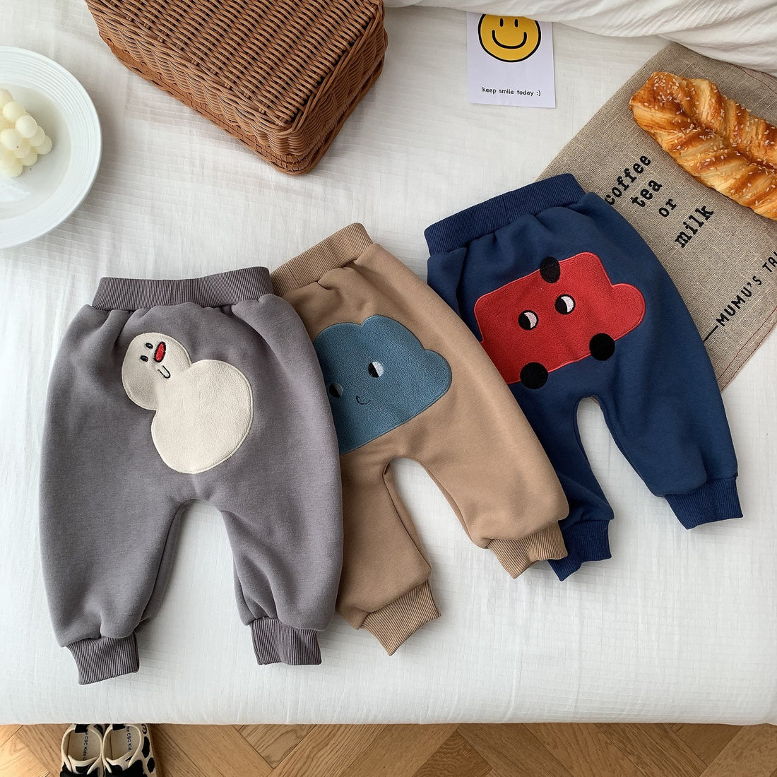 Baby Car Cloud Snowman Lovely Pants