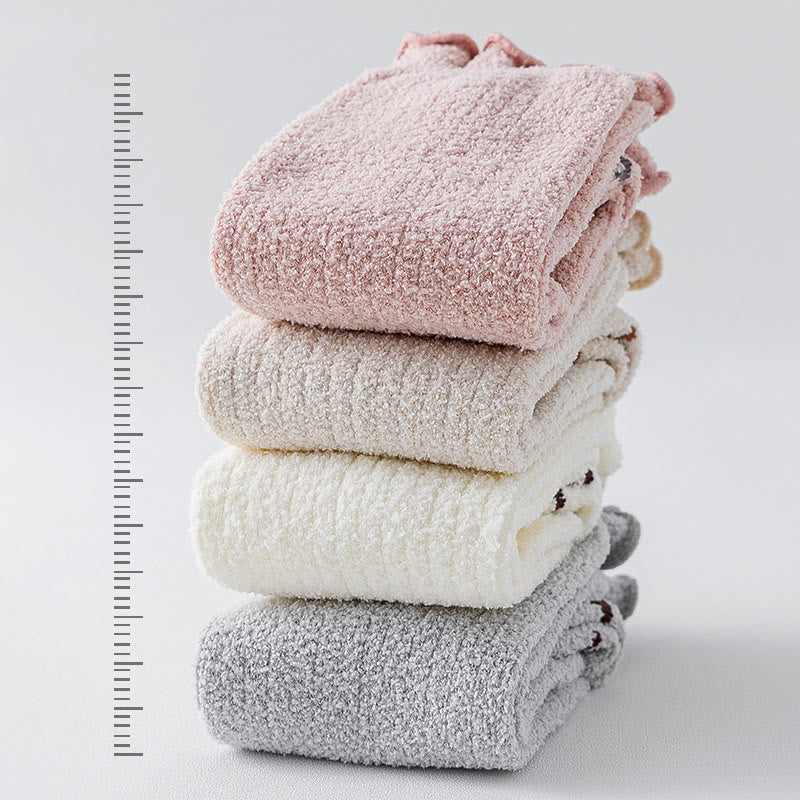 Baby Lovely Animal Coral Fleece Floor Socks