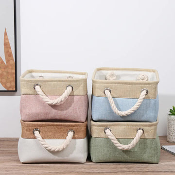 Home Supplies Basket Folding Linen Organizer