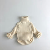 Toddler Boy Solid Color Turtleneck Sweater