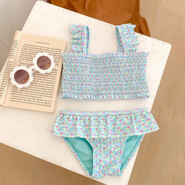Toddler Girl Flower 2 Pieces Swimsuit
