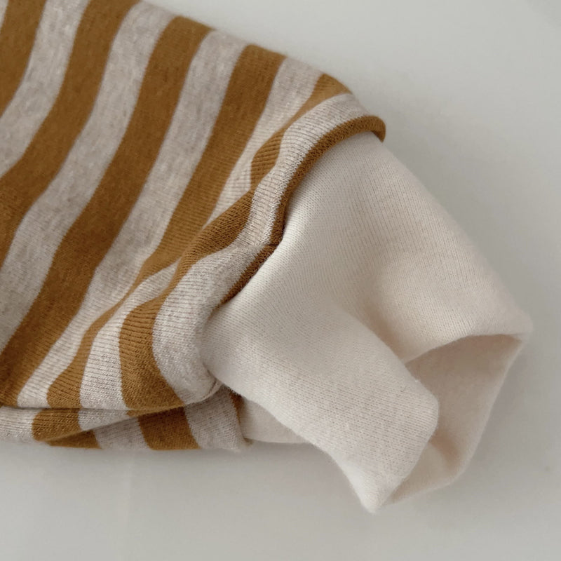 Baby Toddler Striped Button T-shirt