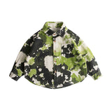 Toddler Boy Green Camouflage Shirt