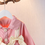 Baby Toddler Girl Collar Bows Dress