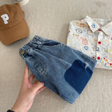 Toddler Patch Ripped Denim Pants