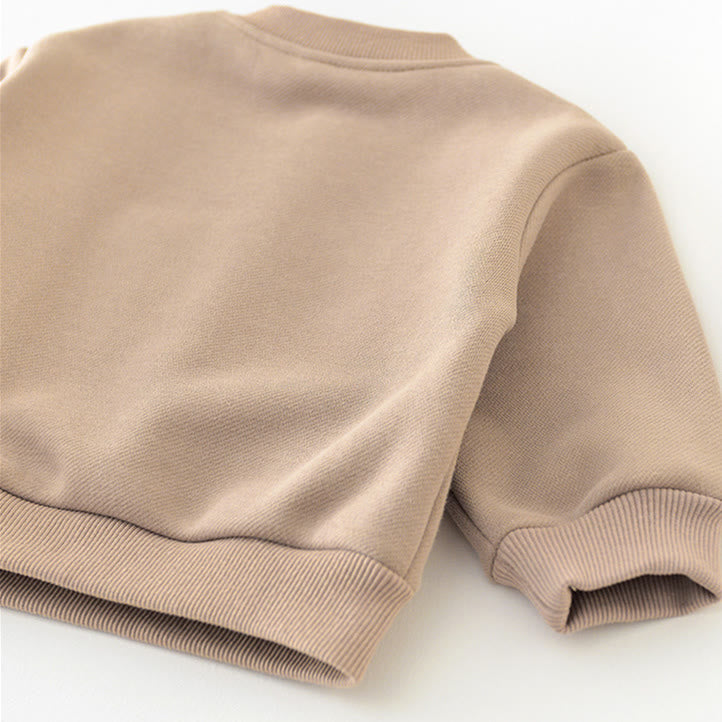 MILK TEO Baby Brown Lovely Sweatshirt