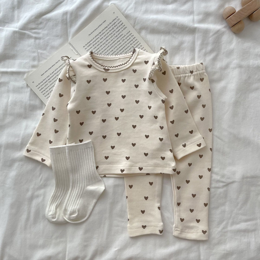 Baby Loving Heart Pajamas 2 Pieces Set