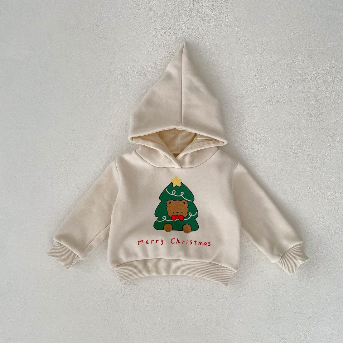 MERRY CHRISTMAS Baby Bear Star Tree Hoodie