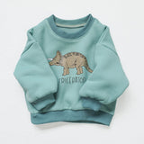 Toddler Dinosaur Fleece Lined Sweatshirt
