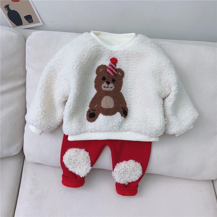 Baby Hat Bear Fleece Sweatshirt