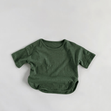 Toddler Boy Retro Solid Color T-Shirt