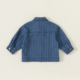 Toddler Boy Denim Striped Jacket