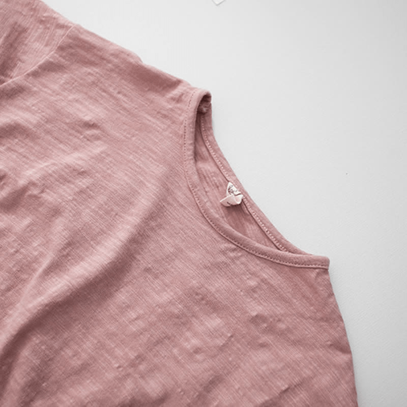 Toddler Solid Color Loose Casual Tee