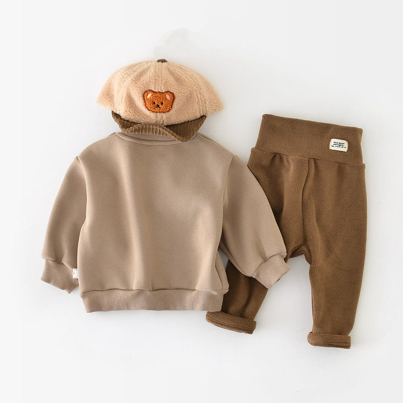 MILK TEO Baby Brown Lovely Sweatshirt