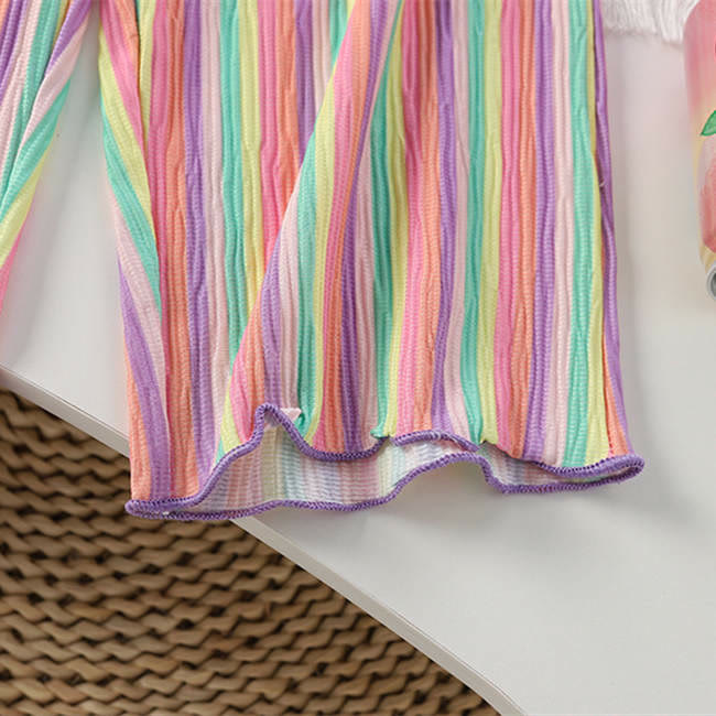 Toddler Girl Multicolor Striped Pants