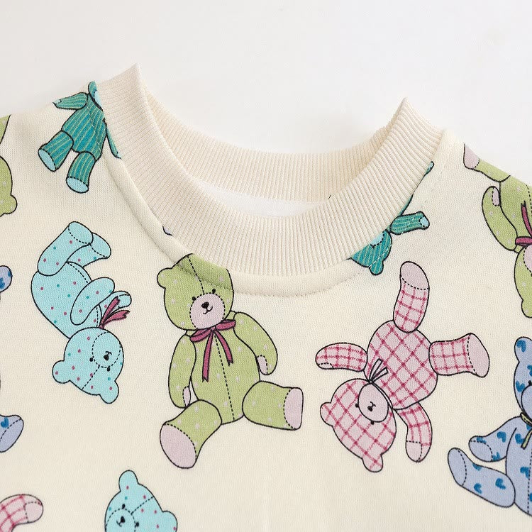 Toddler Bear Cartoon Sweatshirt