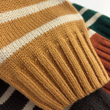 Toddler Boy Retro Striped Warm Sweater