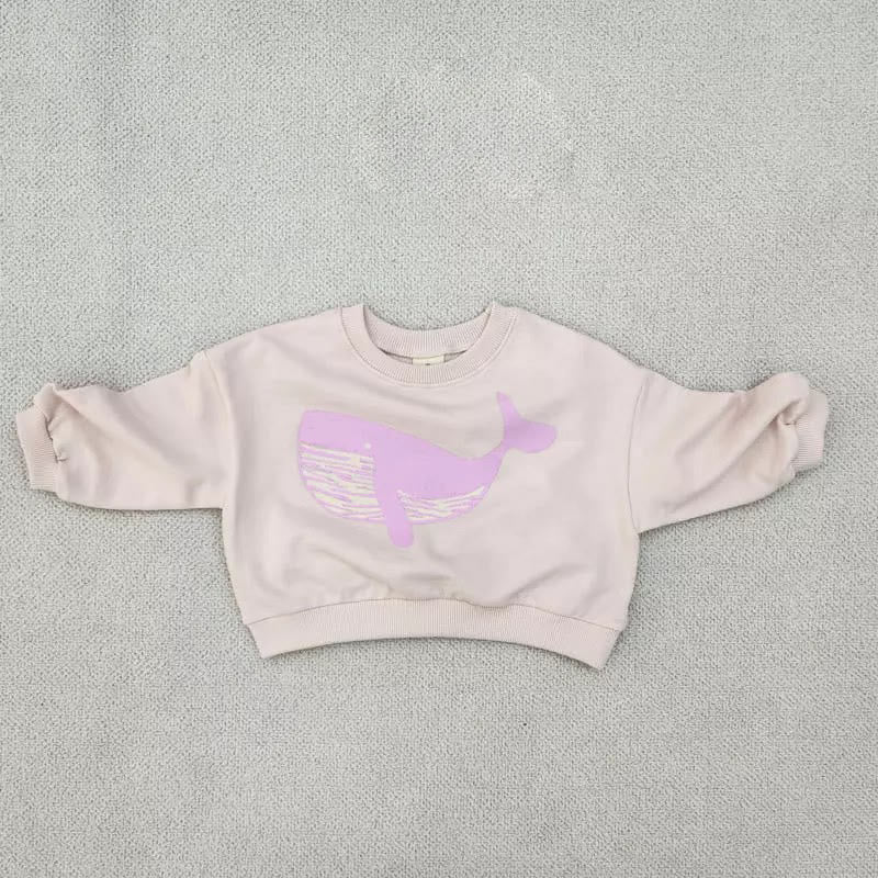 Toddler Whale Printed Sweatshirt