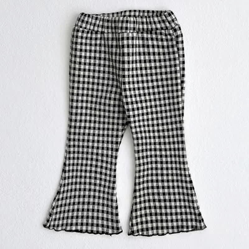 Baby Toddler Polka Dot Plaid Flared Pants