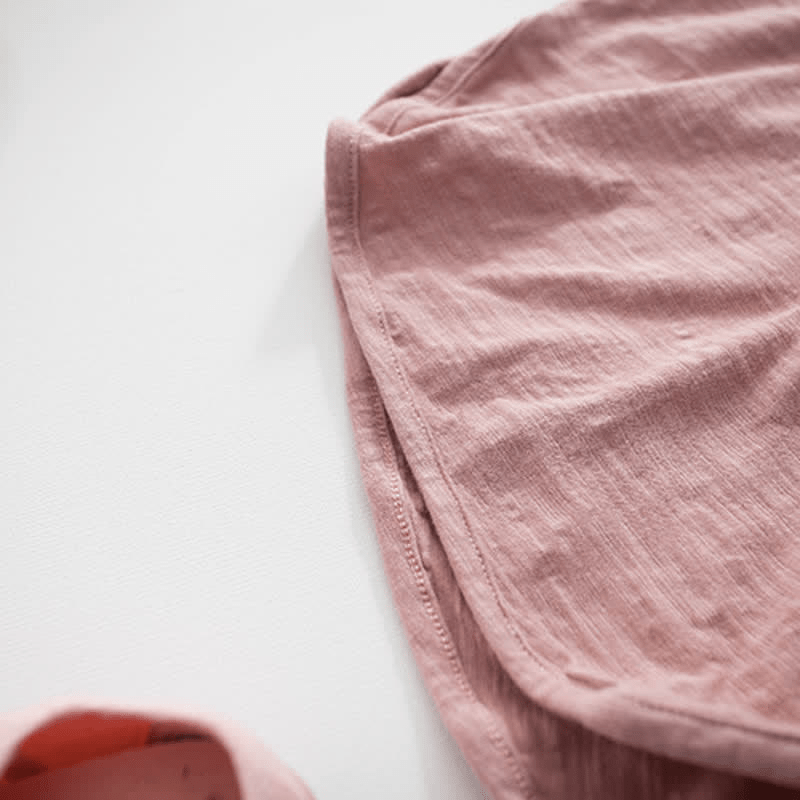 Toddler Solid Color Loose Casual Tee