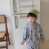 Toddler Bear Plaid 2 Pieces Set