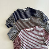 Toddler Wide Thin Stripes Casual Sweatshirt