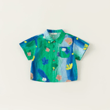 Toddler Tie Dye Flower Polo Shirt Sling Dress