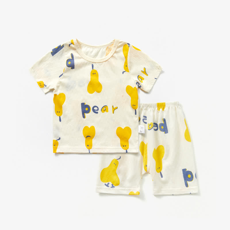 PEAR Toddler Crew Neck Pajamas Set