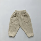 Toddler Boy Retro Solid Color Pocket Casual Pants