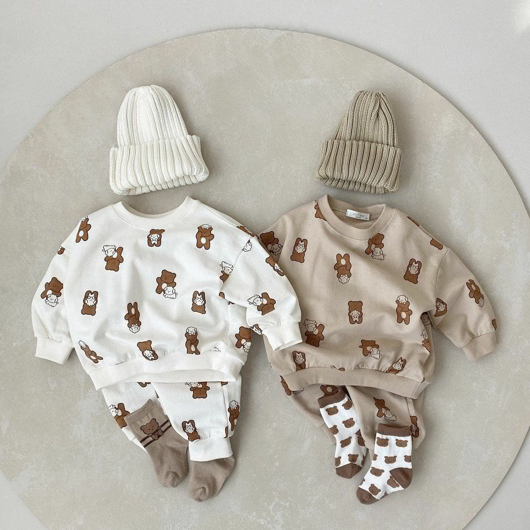 Baby Toddler Bear Dog 2 Pieces Set