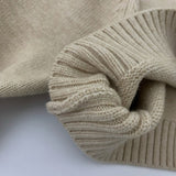 Toddler Boy Turtleneck Knitted Solid Color Sweater