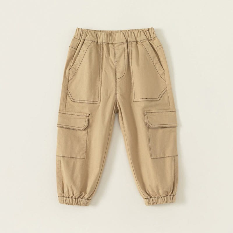 Toddler Boy Khaki Cargo Pants