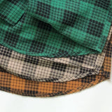 Toddler Boy Pocket Plaid Lapels Shirt